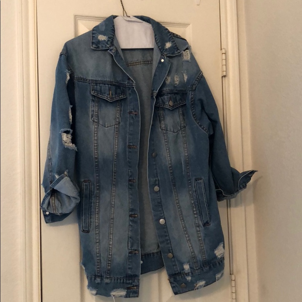 Destressed Denim jacket